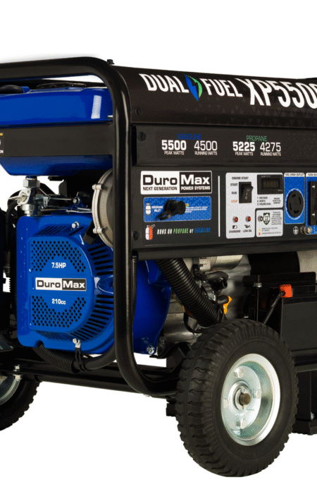DuroMax XP5500HX 5,500 Watt Portable Dual Fuel Gas Propane CO Alert Generator